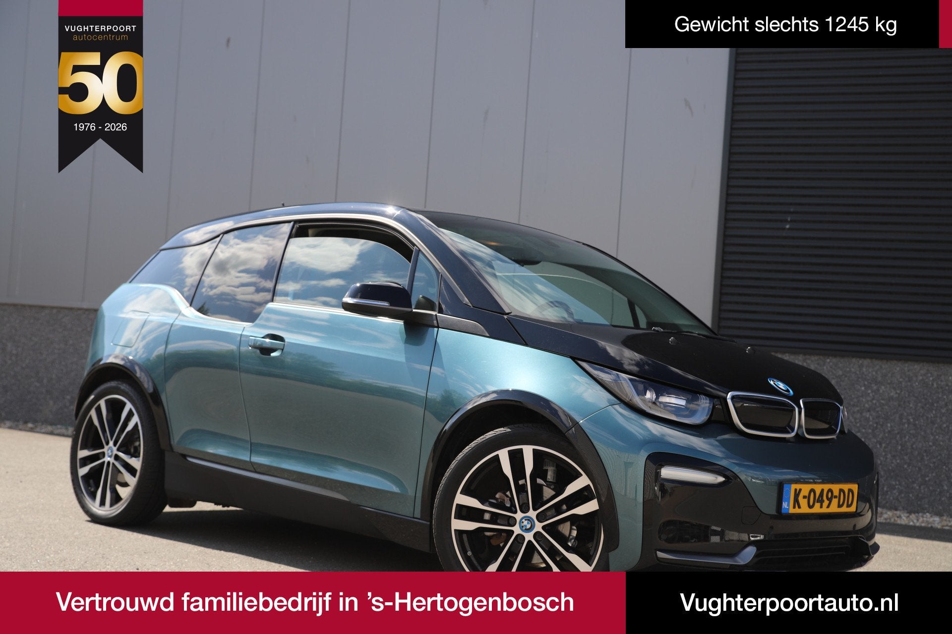 BMW i3 S 184pk Executive 120Ah 42 kWh*Blue Ridge*NaviPro/Cam, Auto's, Automaat, Grijs, 1265 kg, 184 pk