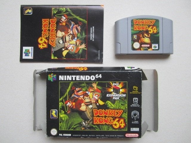Donkey Kong N64 Nintendo 64, Spelcomputers en Games, Gebruikt, 1 speler, Ophalen of Verzenden, Vanaf 3 jaar