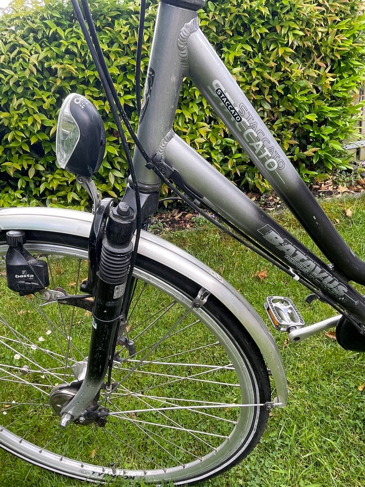 Grijze Batavus Staccato damesfiets 7 versnellingen, Ophalen, Minder dan 10 versnellingen, 53 tot 56 cm, Batavus
