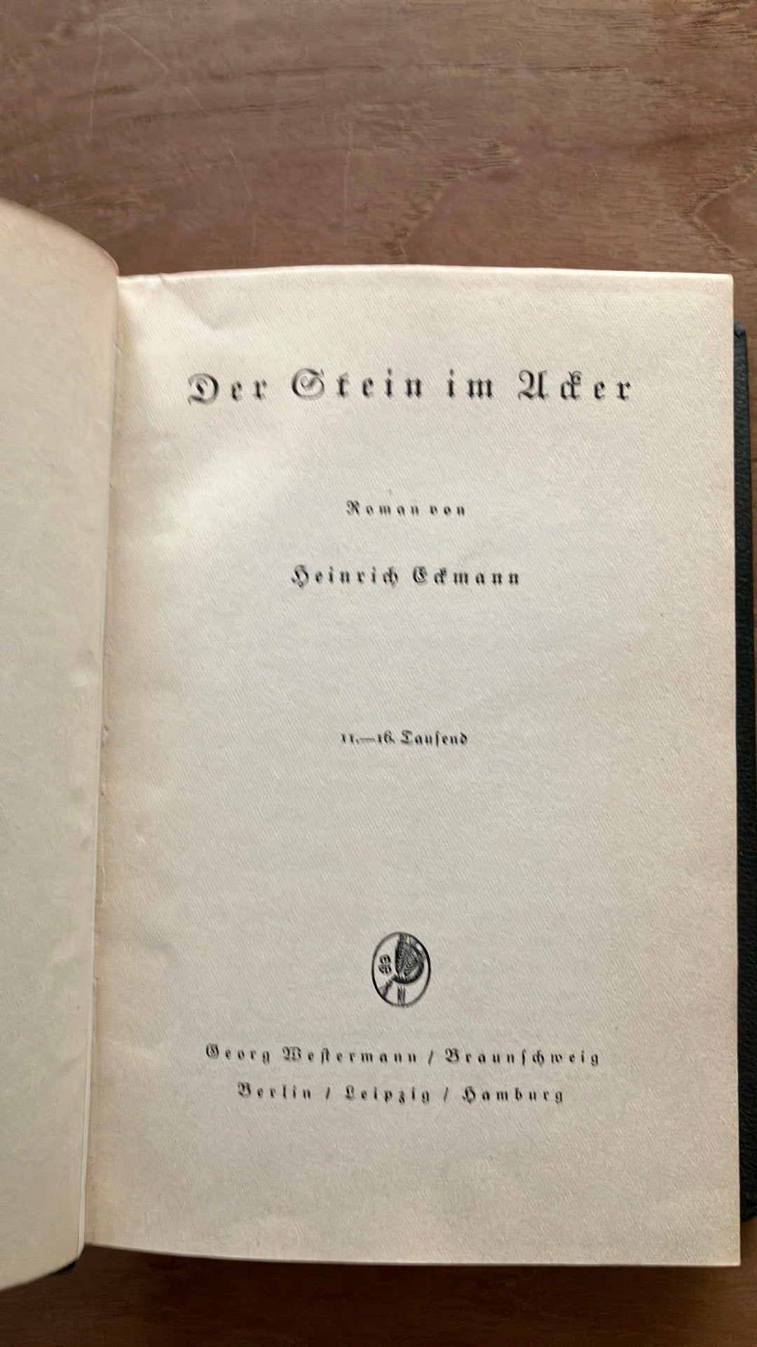 Heinrich Edmann - Der Stein in Udter, Ophalen of Verzenden