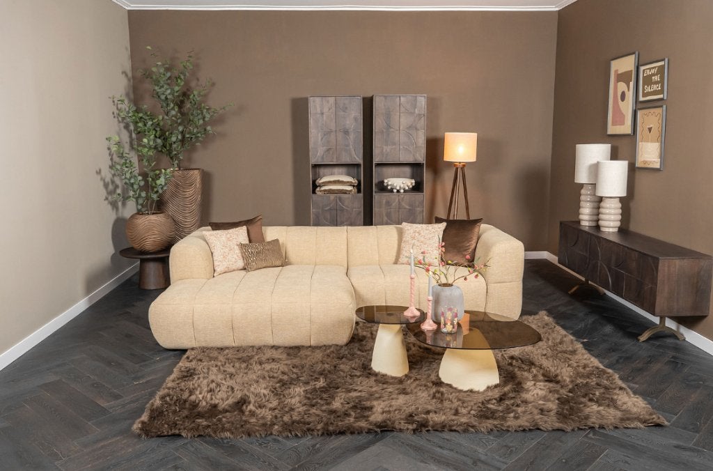 Vloerkleed Laska l Whoon | Byboo l van €419,- voor €249,-, Ophalen, Bruin, 200 cm of meer, Zo goed als nieuw