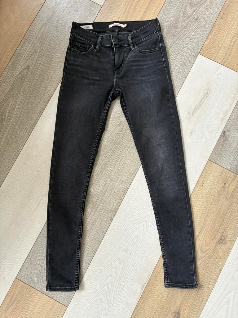 Mooie donkergrijze Levi’s 710 skinny jeans 25-30, Ophalen of Verzenden, Zo goed als nieuw, Grijs, W27 (confectie 34) of kleiner