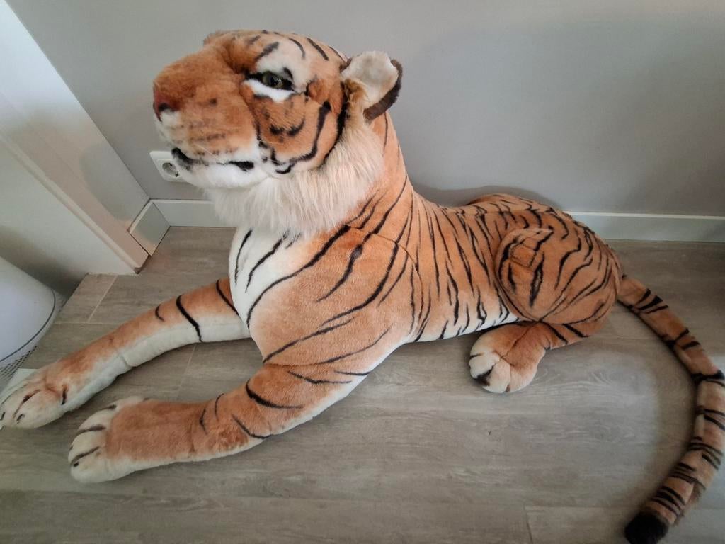 XXL Grote knuffel tijger, Ophalen, Zo goed als nieuw, Tijger, Groot (groter dan 80 cm)