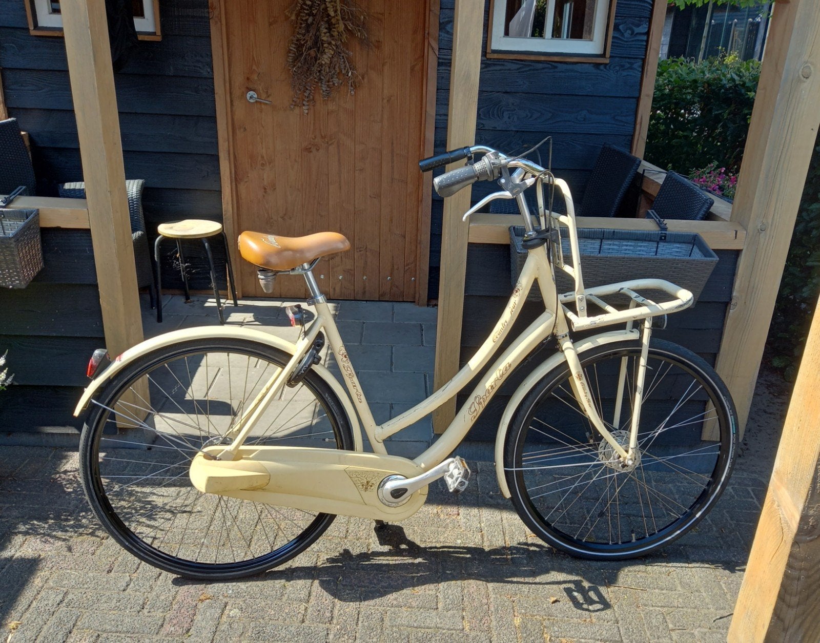 Meisjesfiets 57 cm frame, Ophalen, Gebruikt, 26 inch of meer, Versnellingen