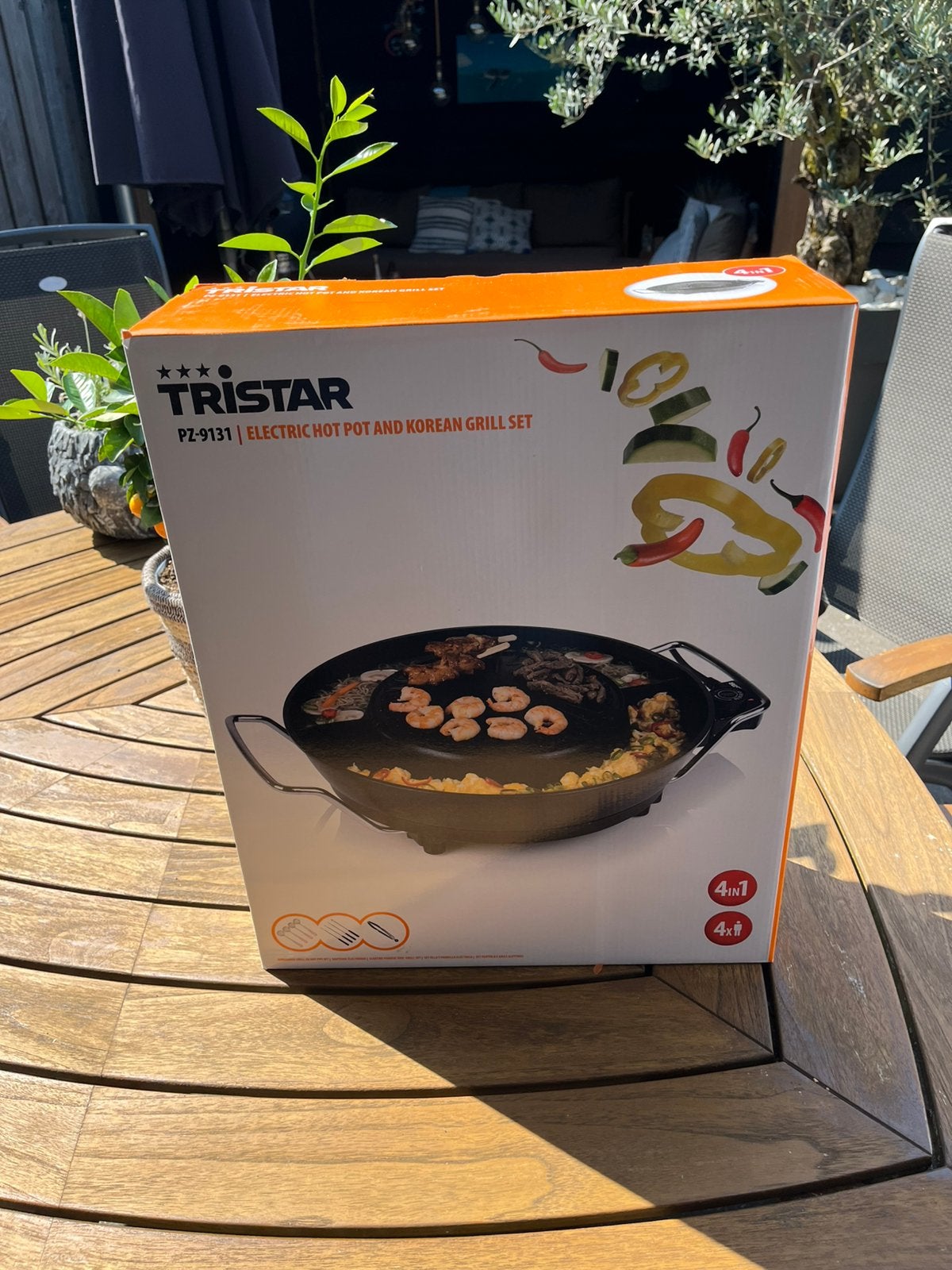 Tristar elektric hot pot and korean grill set PZ-9131, Verzenden, Nieuw, Minder dan 4 personen