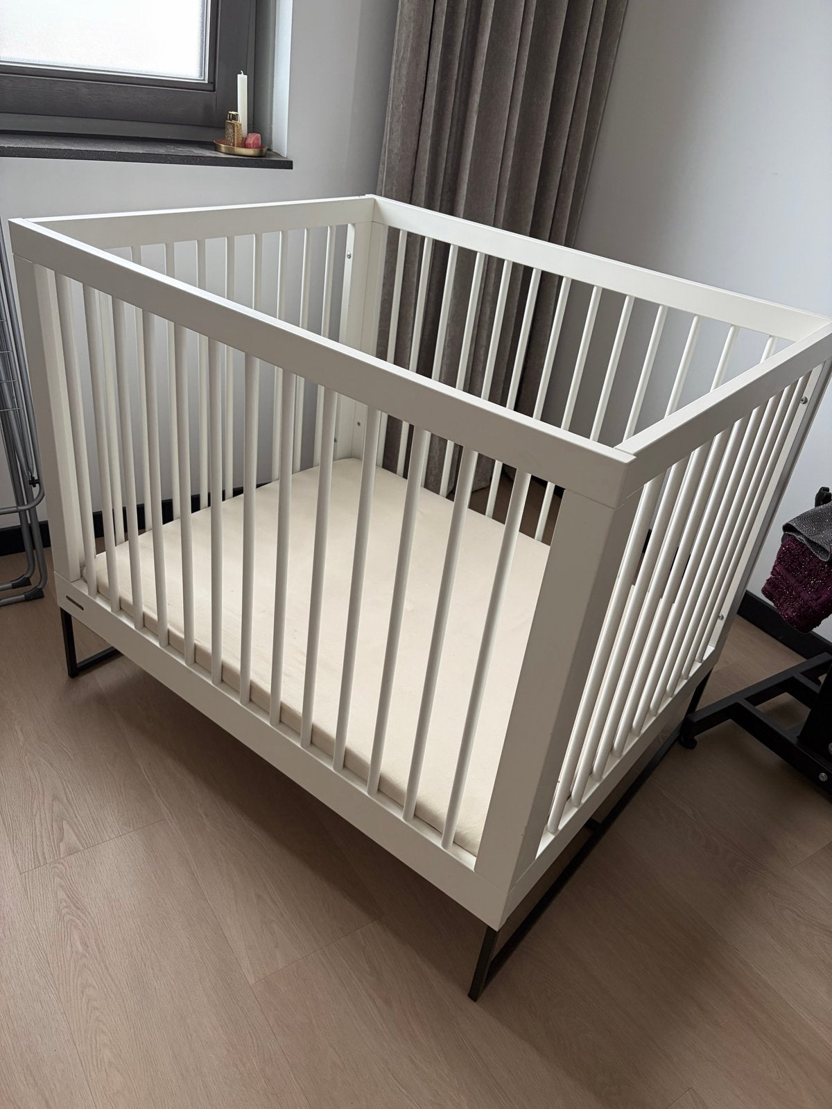 Kidsmill modulaire box met matras en Jollein hoezen, Ophalen, Zo goed als nieuw, Rechthoekig, In hoogte verstelbaar