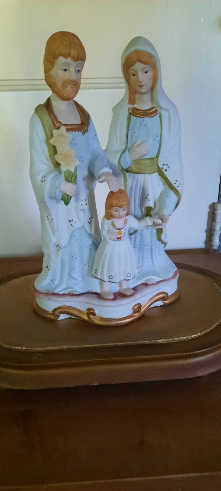 Heilige Familie Beeldje - Porselein, Ophalen of Verzenden