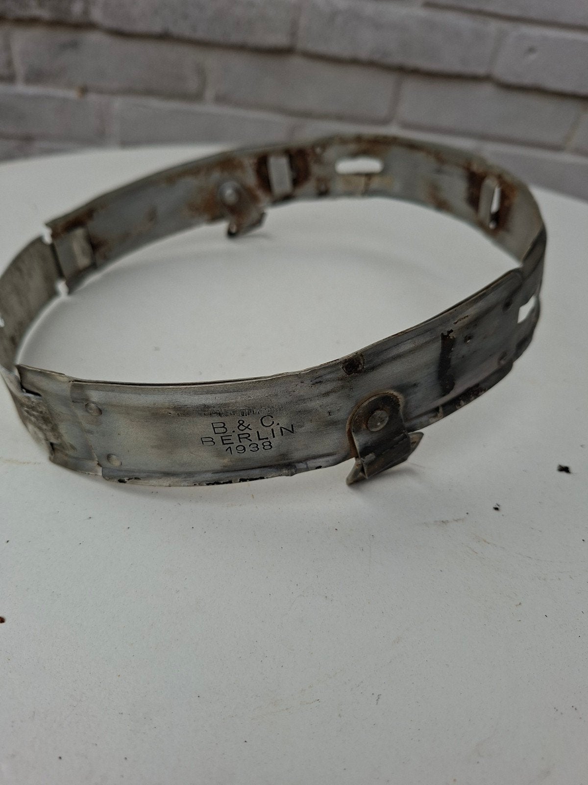 ww2 wo2 Duitse helm binnenring 1938 maat 56, Ophalen of Verzenden, Duitsland, Helm of Baret