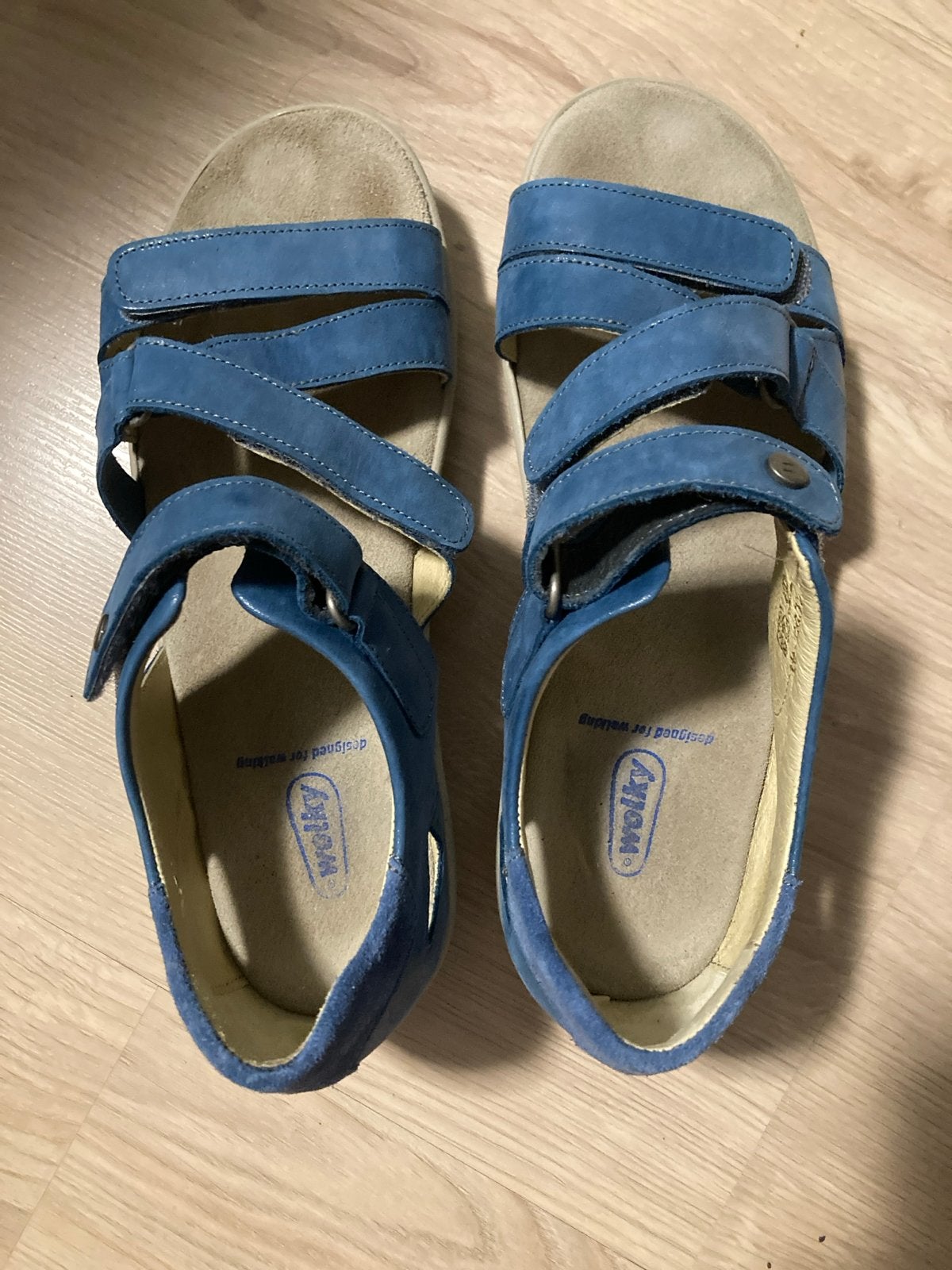 Wolky Sandalen Blauw  Desh mt 41, Blauw, Zo goed als nieuw, Sandalen of Muiltjes, Ophalen of Verzenden