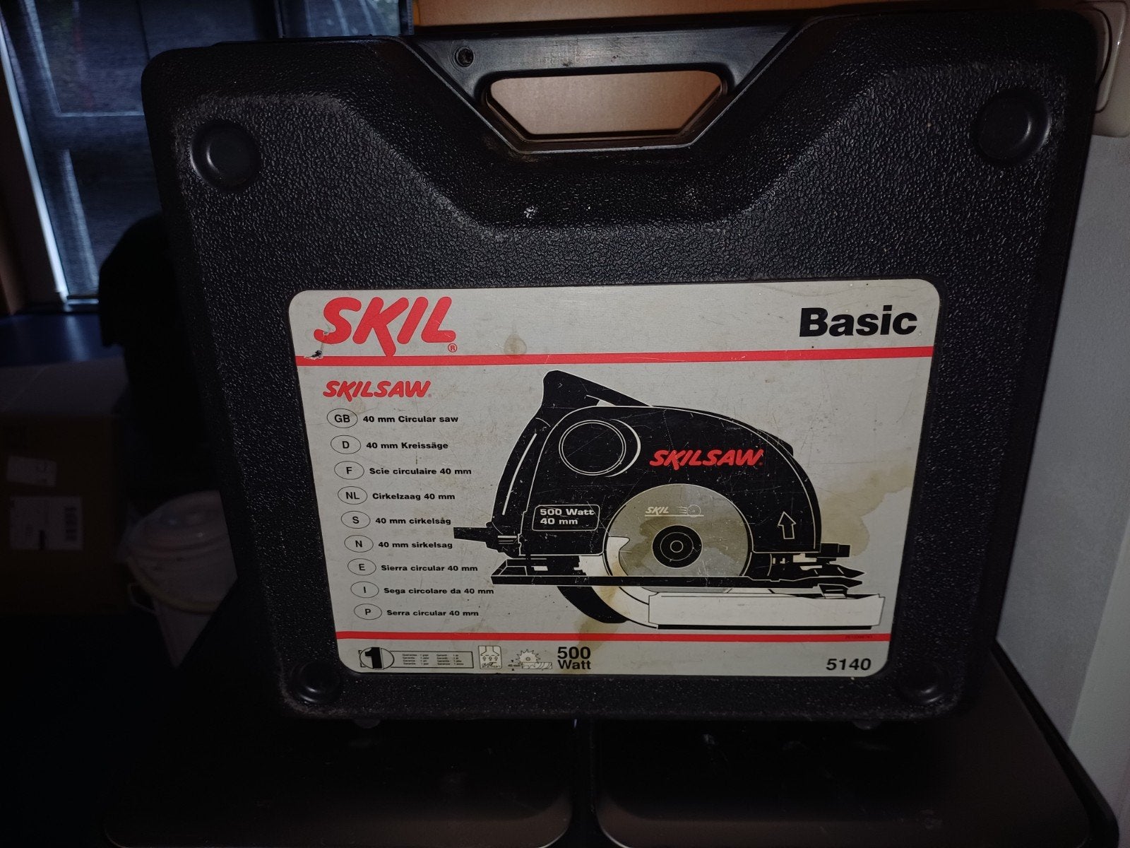 Skil Skilsaw Cirkelzaag 500W (Model 5140) in Originele Koffe, Ophalen, Gebruikt, Cirkelzaag, 30 tot 70 mm