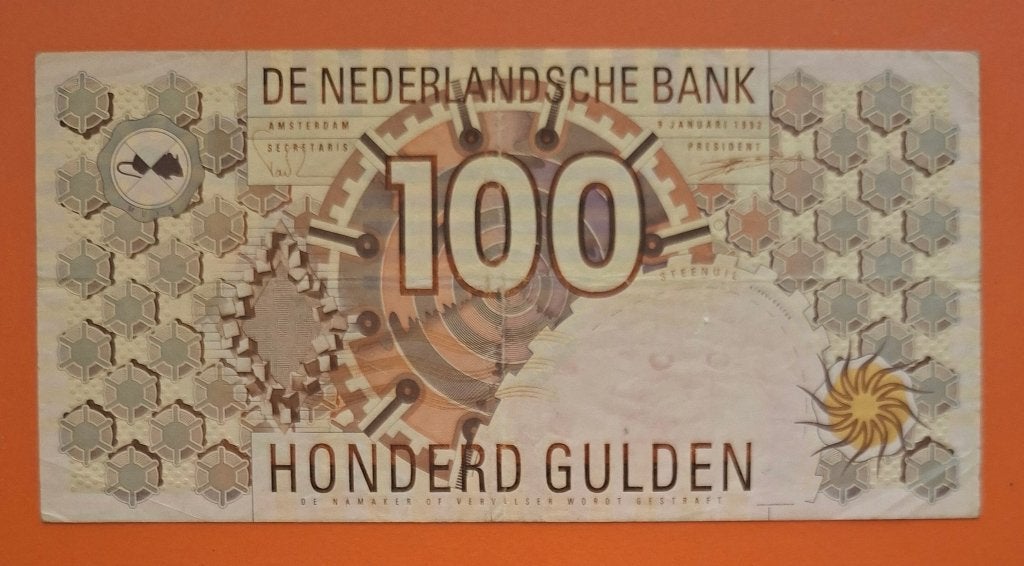 Bankbiljet 100 gulden 1992 Steenuil cat. PL105.d / 124-2b, Verzenden, 100 gulden, Los biljet