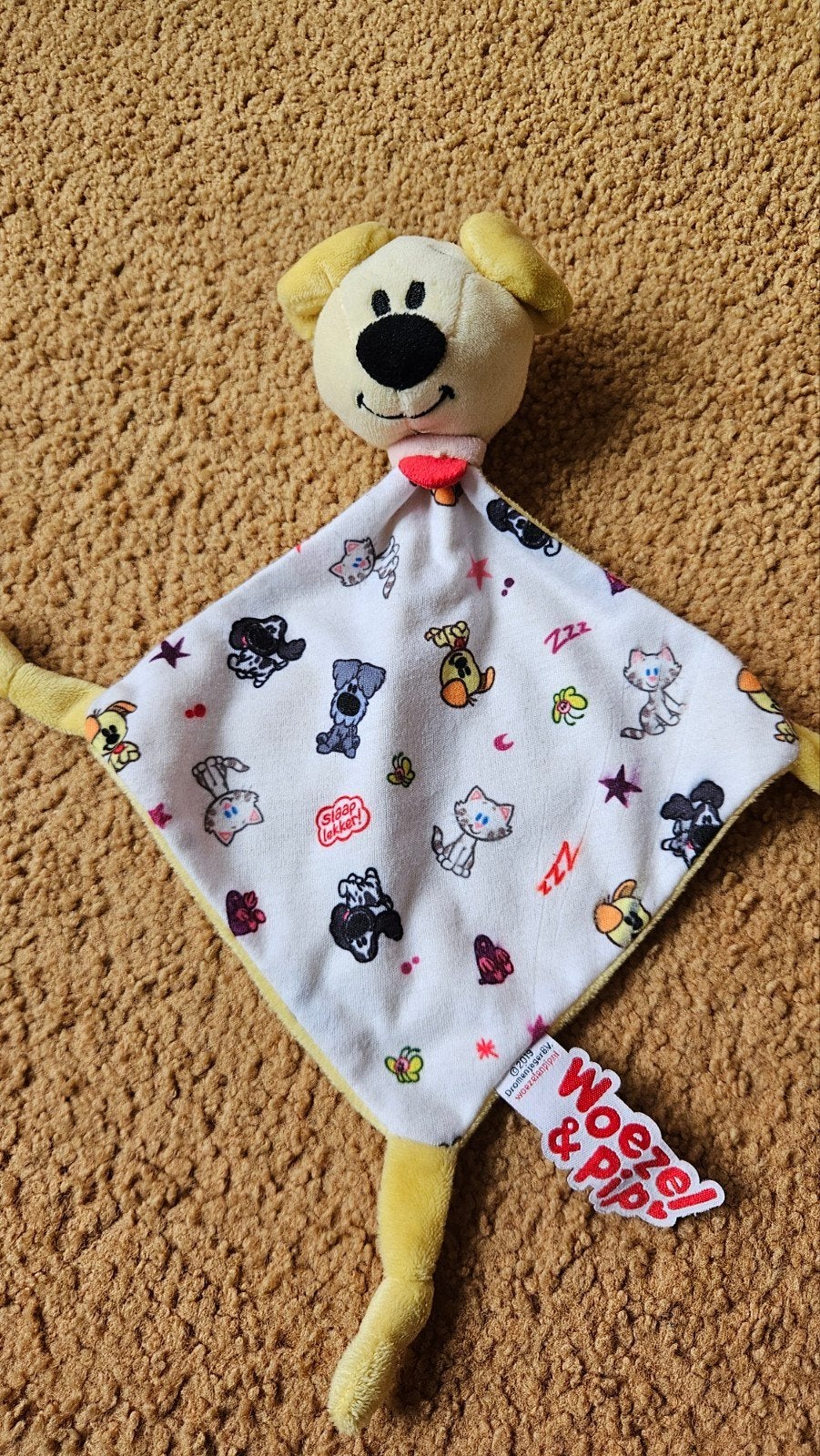 Woezel en Pip knuffeldoekje, Ophalen of Verzenden, Zo goed als nieuw, Hond