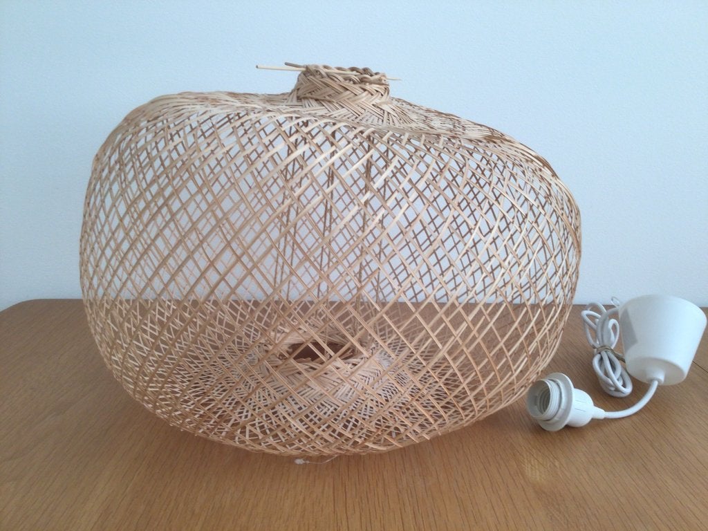 Bloomingville Rodi bamboe hanglamp kap bamboe, Ophalen, Natuurlijk materiaal