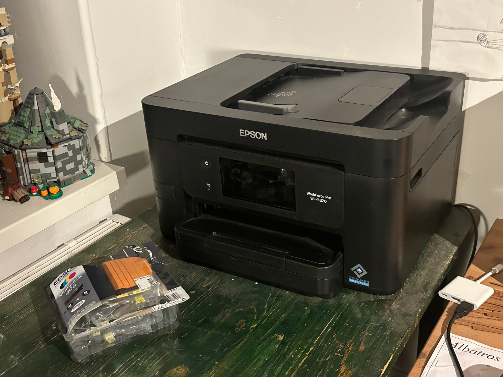Epson Workforce Pro WF-3820 printer + inkt, Computers en Software, Printers, Ophalen, Zo goed als nieuw