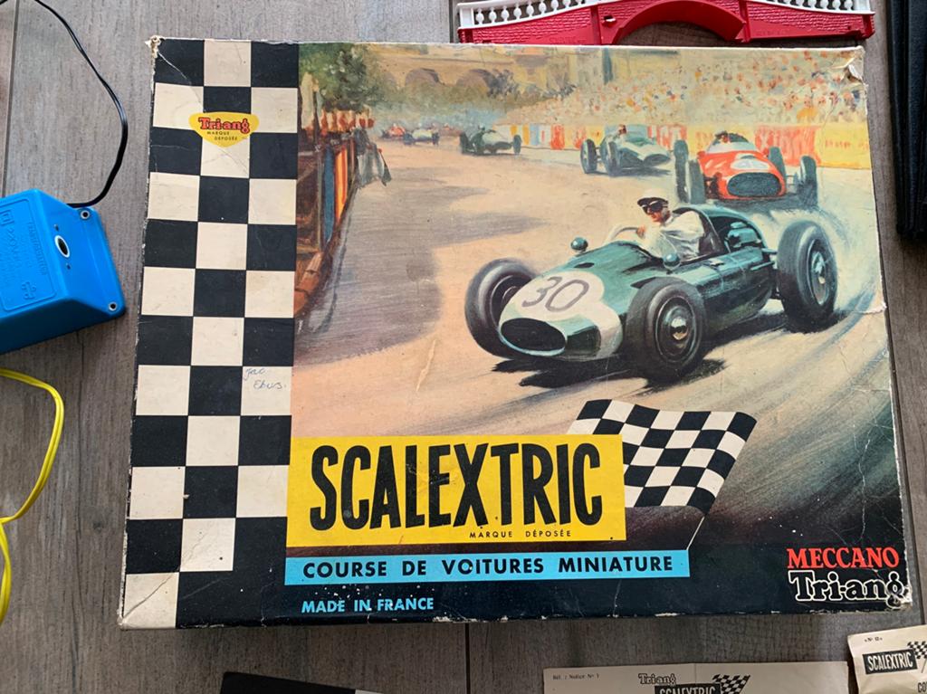 Oude scalextric racebaan met toebehoren, Kinderen en Baby's, Speelgoed | Racebanen, Ophalen of Verzenden, Elektrisch, Overige merken