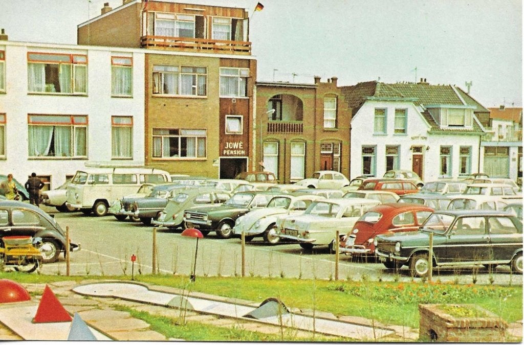 Noordwijk aan Zee- -Hotel IOWE., Ophalen of Verzenden, 1960 tot 1980, Ongelopen, Zuid-Holland