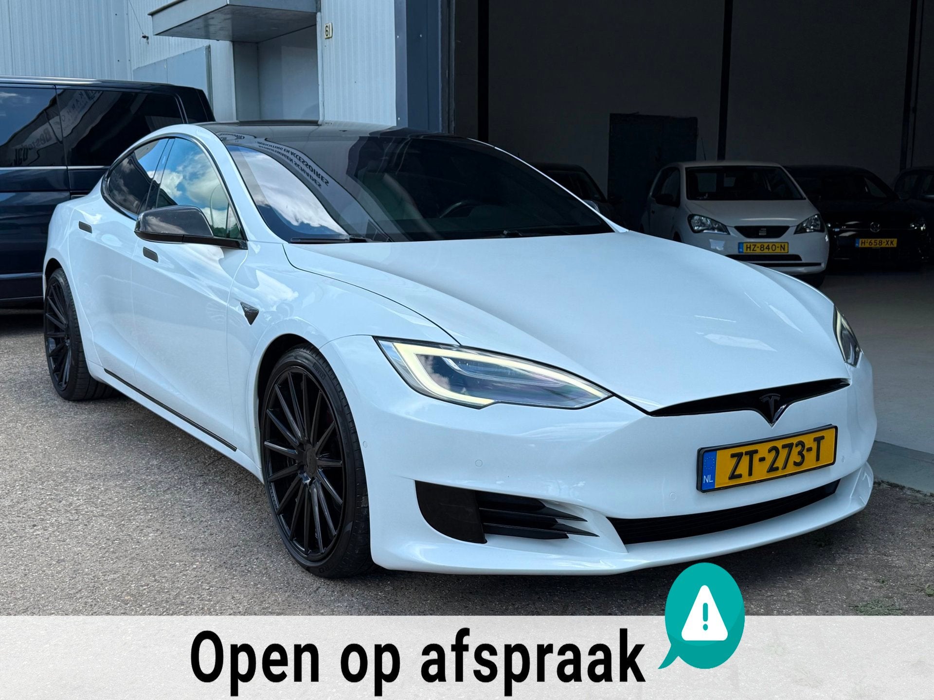 Tesla Model S Performance Ludicrous Full Self Driving 825PK, Auto's, Tesla, Automaat, 110 €/maand, Model S, Wit