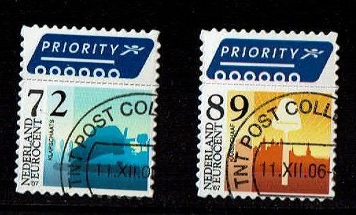 Nederland NVPH 2480-2481 gestempeld 3, Verzenden, Na 1940, Gestempeld