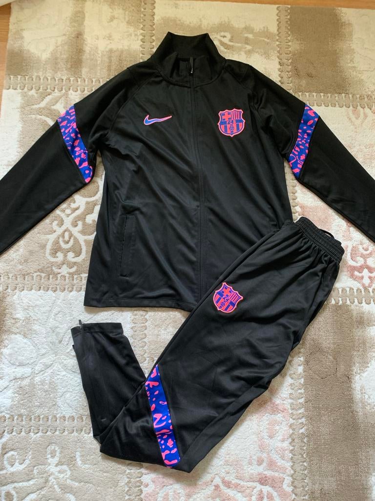 FC Barcelona Trainingspak Zwart - Maat M, Maat 48/50 (M), Zwart, Overige typen, Ophalen of Verzenden