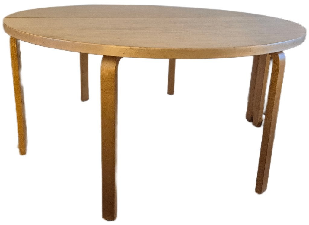 Fantastische Artek Alvar Aalto design half ronde tafel, Ophalen, Gebruikt, Hout