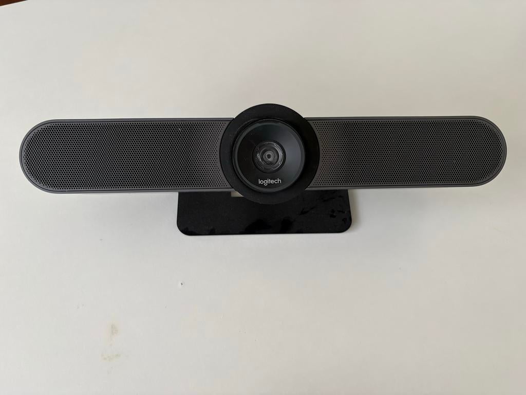 Logitech MeetUp ConferenceCam - All-in-One Vergadercamera, Computers en Software, Webcams, Gebruikt, Bedraad, Windows, Monitorclip