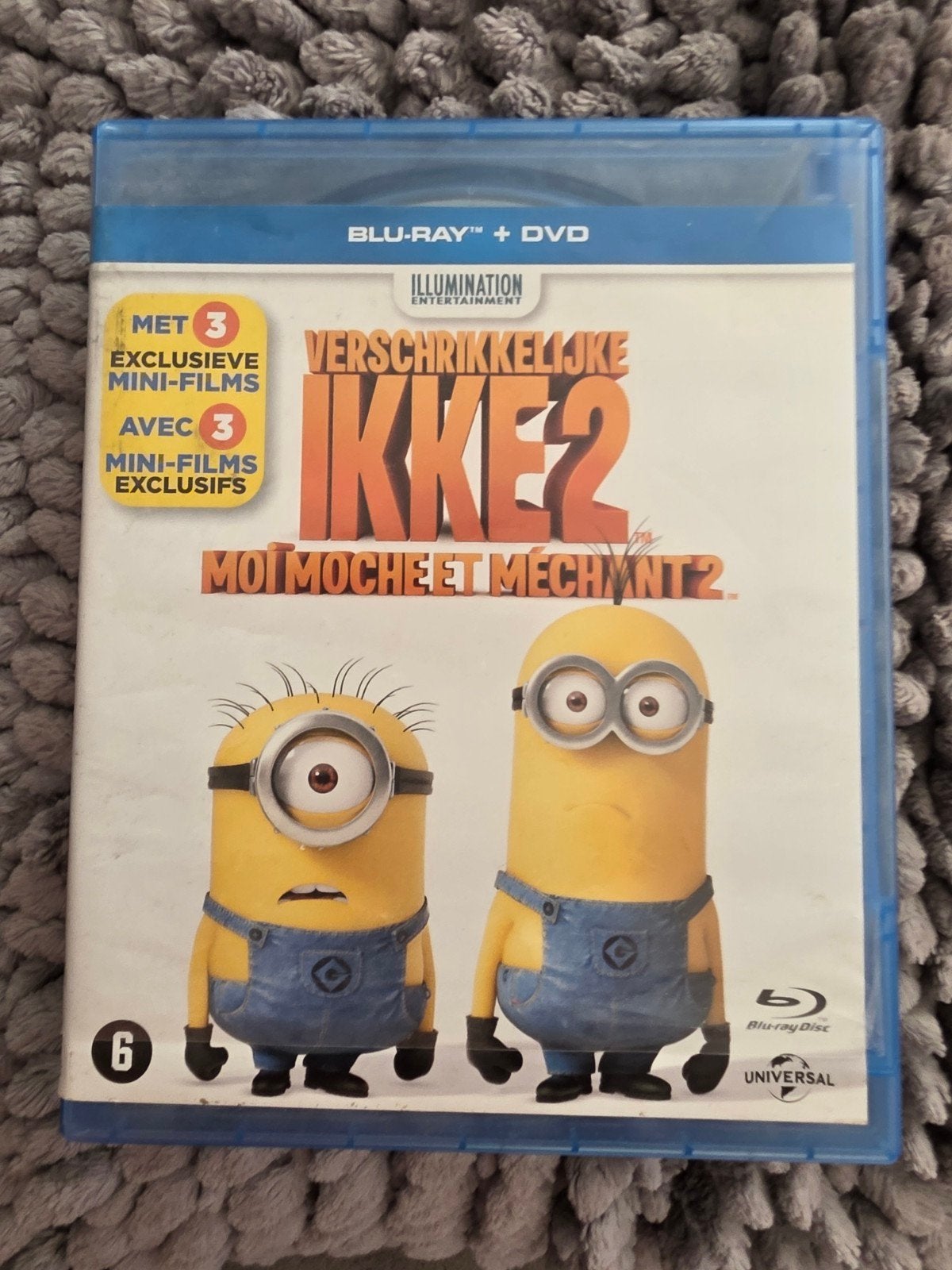 Verschrikkelijke Ikke 2 (Blu-ray + DVD) met 3 mini-films, Inclusief DVD, Nederlands, Film, Kinderen en Jeugd
