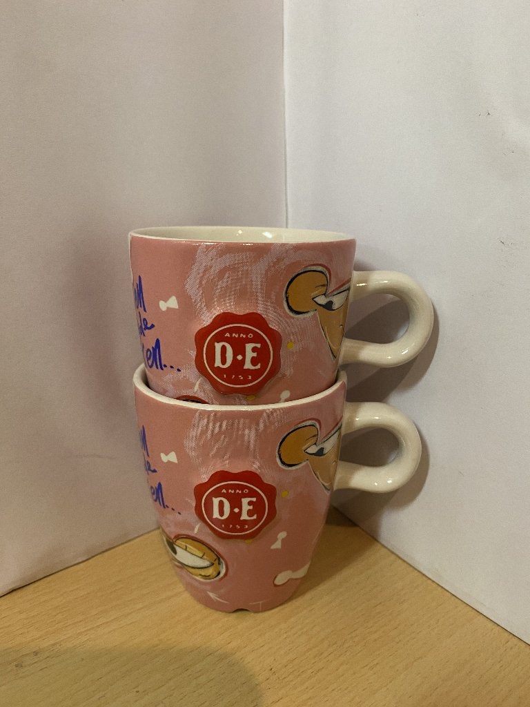 2 Douwe Egberts Selwyn Senatori koffie mok kopjes Royal Raja, Huis en Inrichting, Keuken | Servies, Ophalen of Verzenden, Zo goed als nieuw