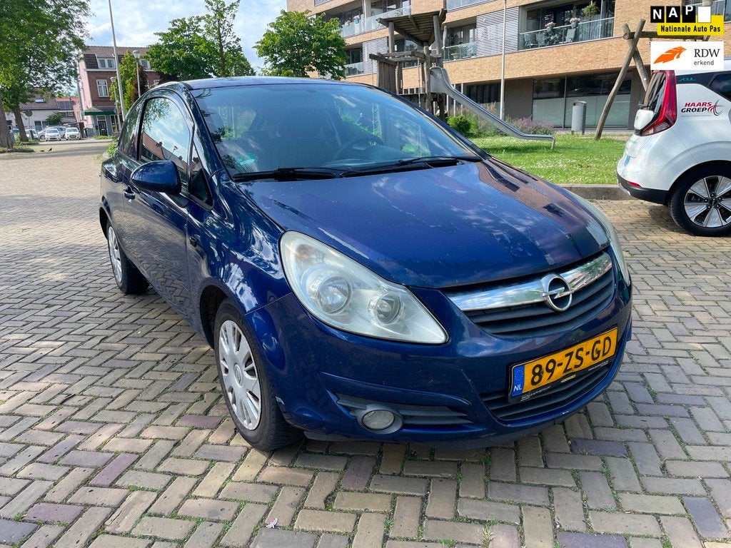 Opel Corsa GERESERVEERD, Voorwielaandrijving, Stof, Gebruikt, Zwart