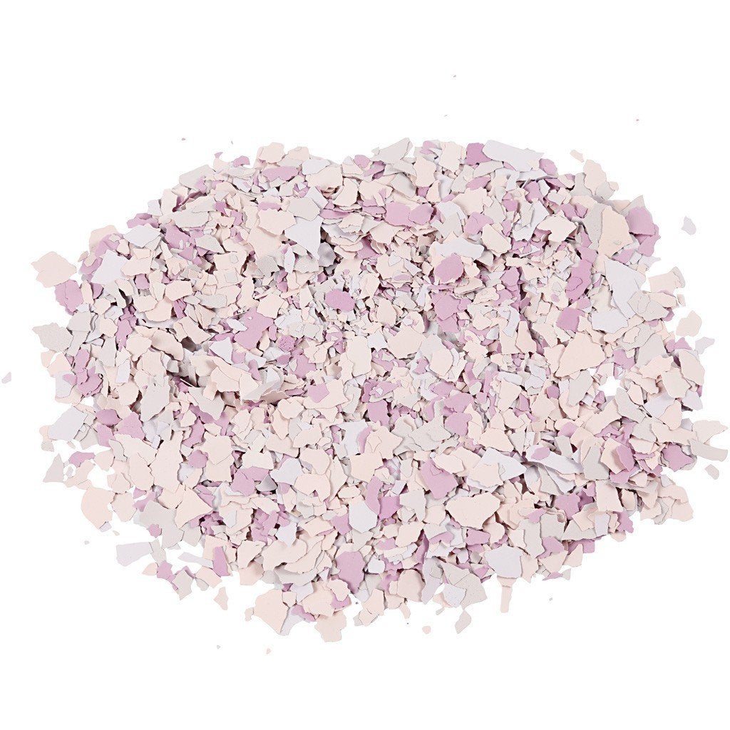 Creotime Terrazzo Flakes (vlokken) paars strooibus 90 gram, ., Overige thema's, Nieuw, Ophalen of Verzenden