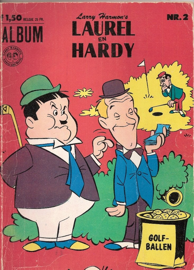 Laurel en Hardy Stripboek nr 2 VERZENDEN OF OPHALEN, Eén stripboek, Ophalen, Gelezen