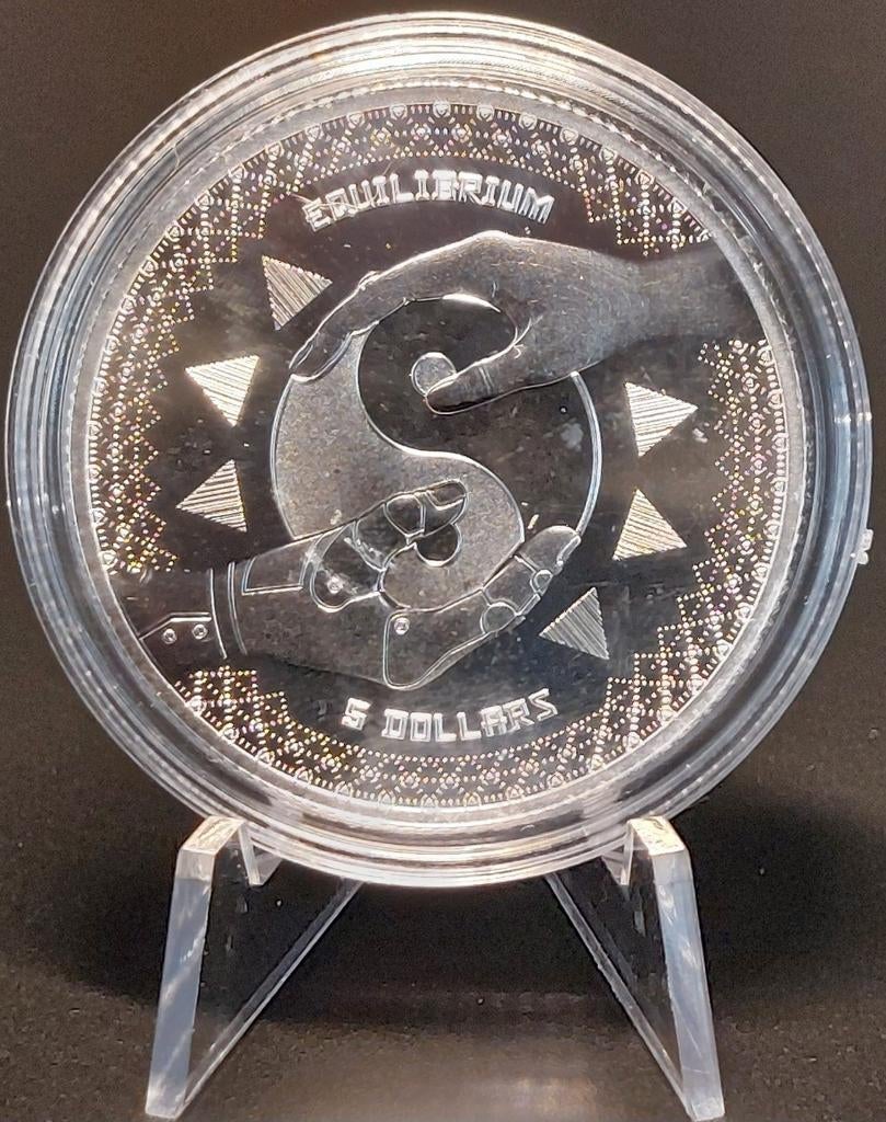 Zilveren munt 1 oz - Equilibrium - Elizabeth II Tokelau, Verzenden