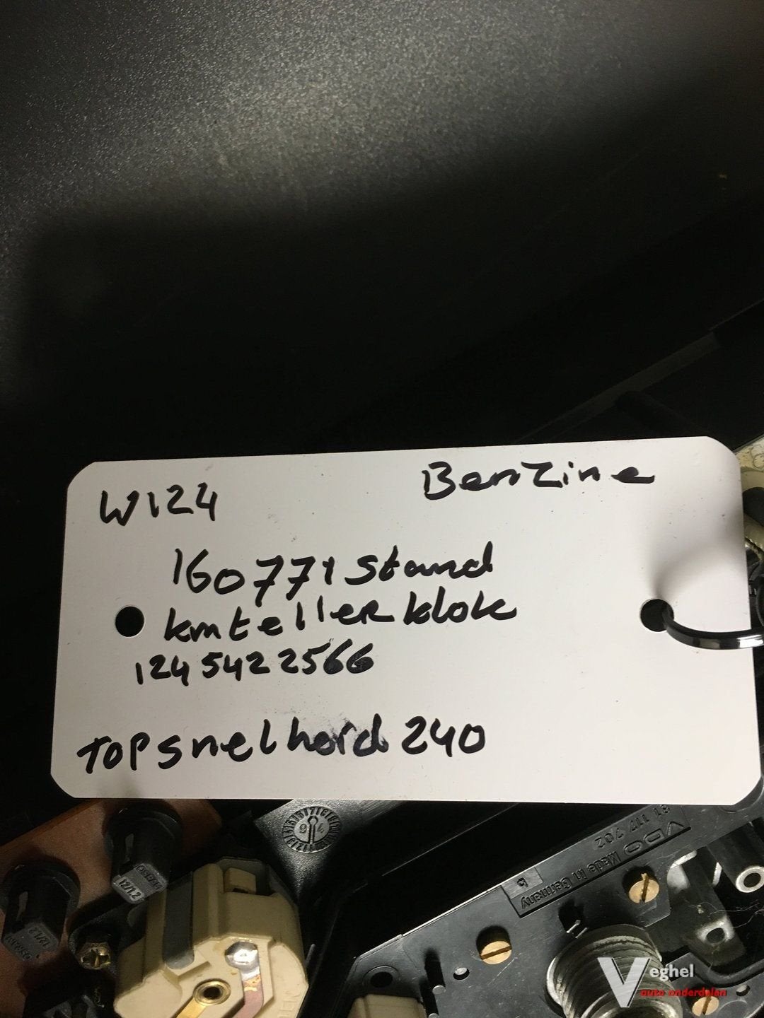 Mercedes W124  Benzine 124 542 2566   Km Tellerklok, Gebruikt, -, -, Ophalen of Verzenden