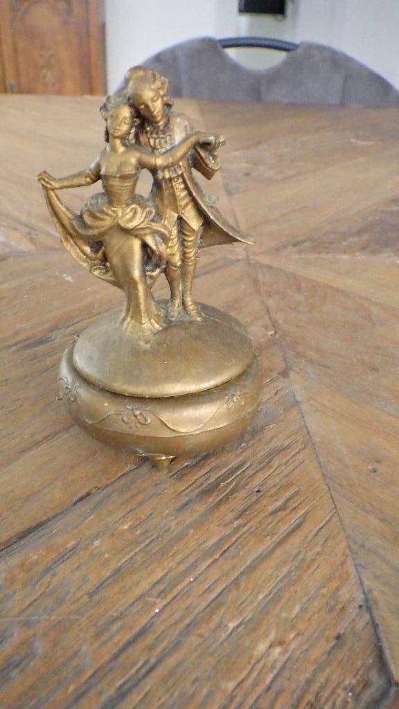 vintage Depose Italië goudkleurig doosje, Ophalen of Verzenden, Huis en Inrichting