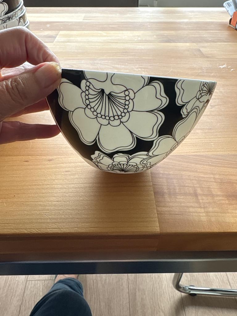 S&P Salt & Pepper soep/ontbijt bowls en bekers - 9 stuks, Keramiek, Ophalen of Verzenden, Zo goed als nieuw, Kom(men)