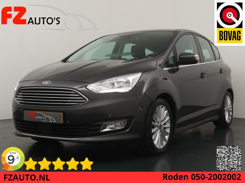 Ford C-Max 1.0 Titanium - Navigatie - Trekhaak - Climate Con, Voorwielaandrijving, Gebruikt, Euro 6, Automatische klimaatregeling