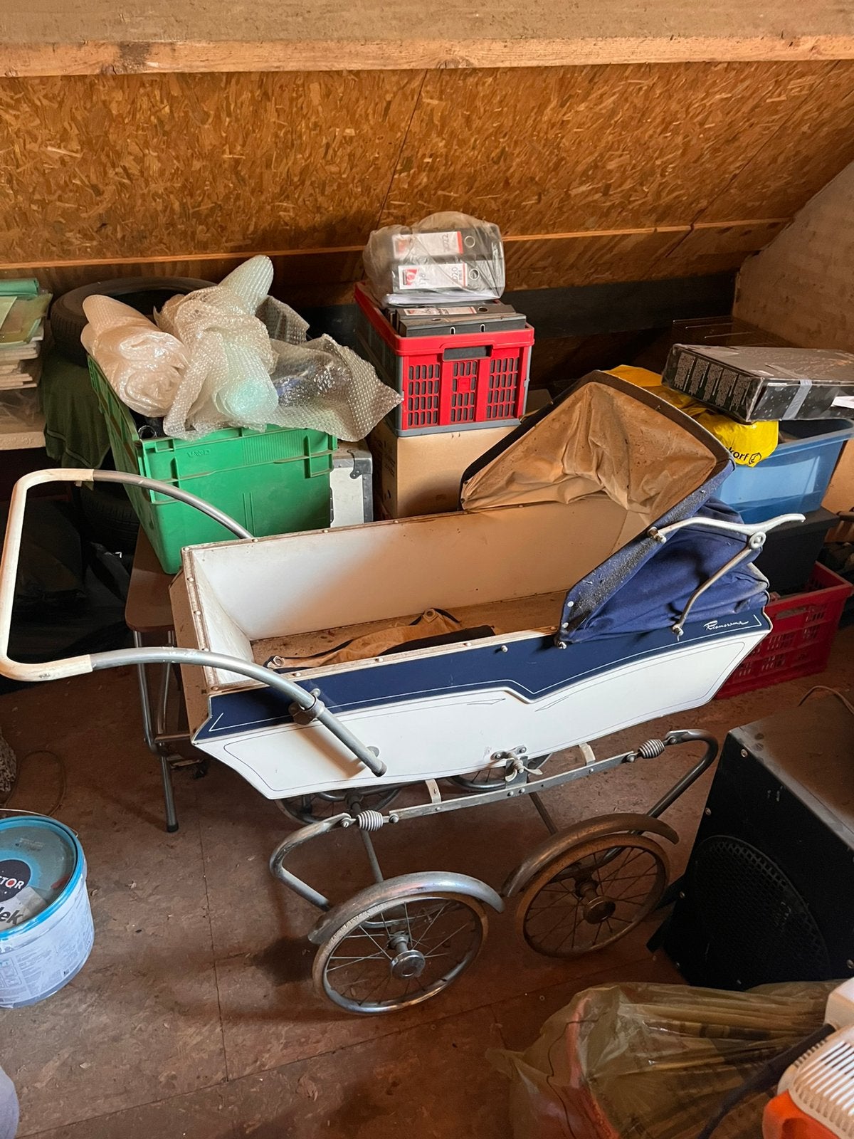 een prachtige antieke kinderwagen jaren ’50  merk Riemersma., Ophalen, Zo goed als nieuw