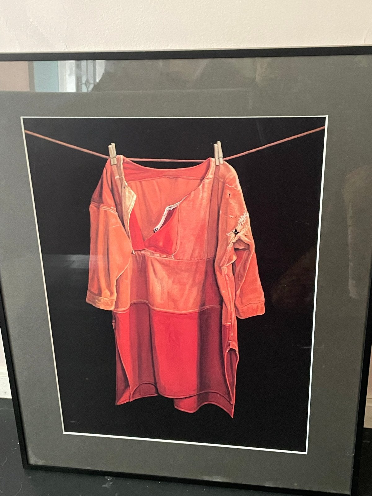 Ingelijste kunstprint van jopie huisman roodbaaien hemd, Ophalen