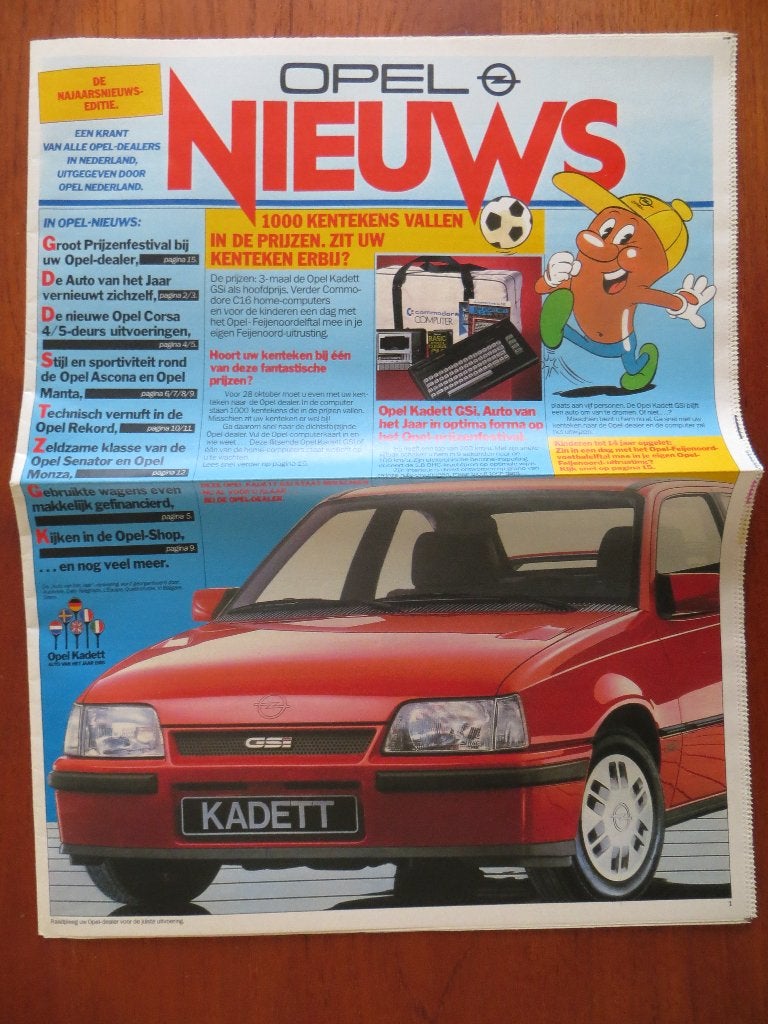 Opel Nieuws Kadett Corsa Ascona Manta Rekord Senator Monza, Ophalen of Verzenden, Nieuw, Opel