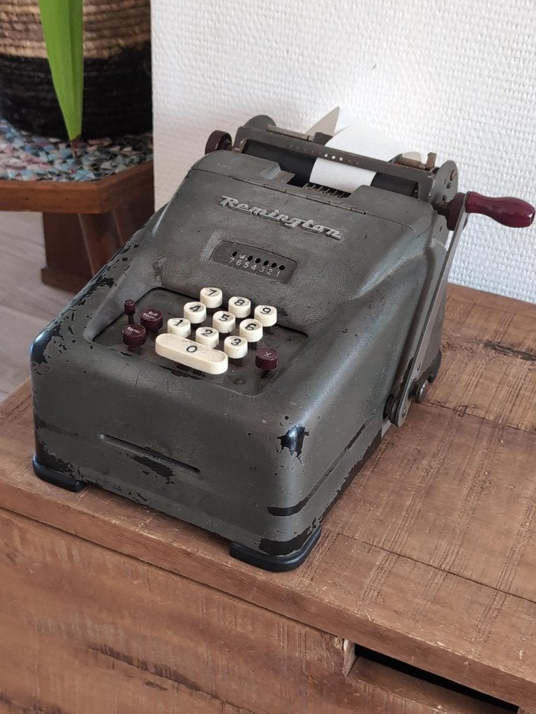 Vintage Remington telmachine, werkend jaren 40/50, Diversen, Ophalen of Verzenden, Gebruikt
