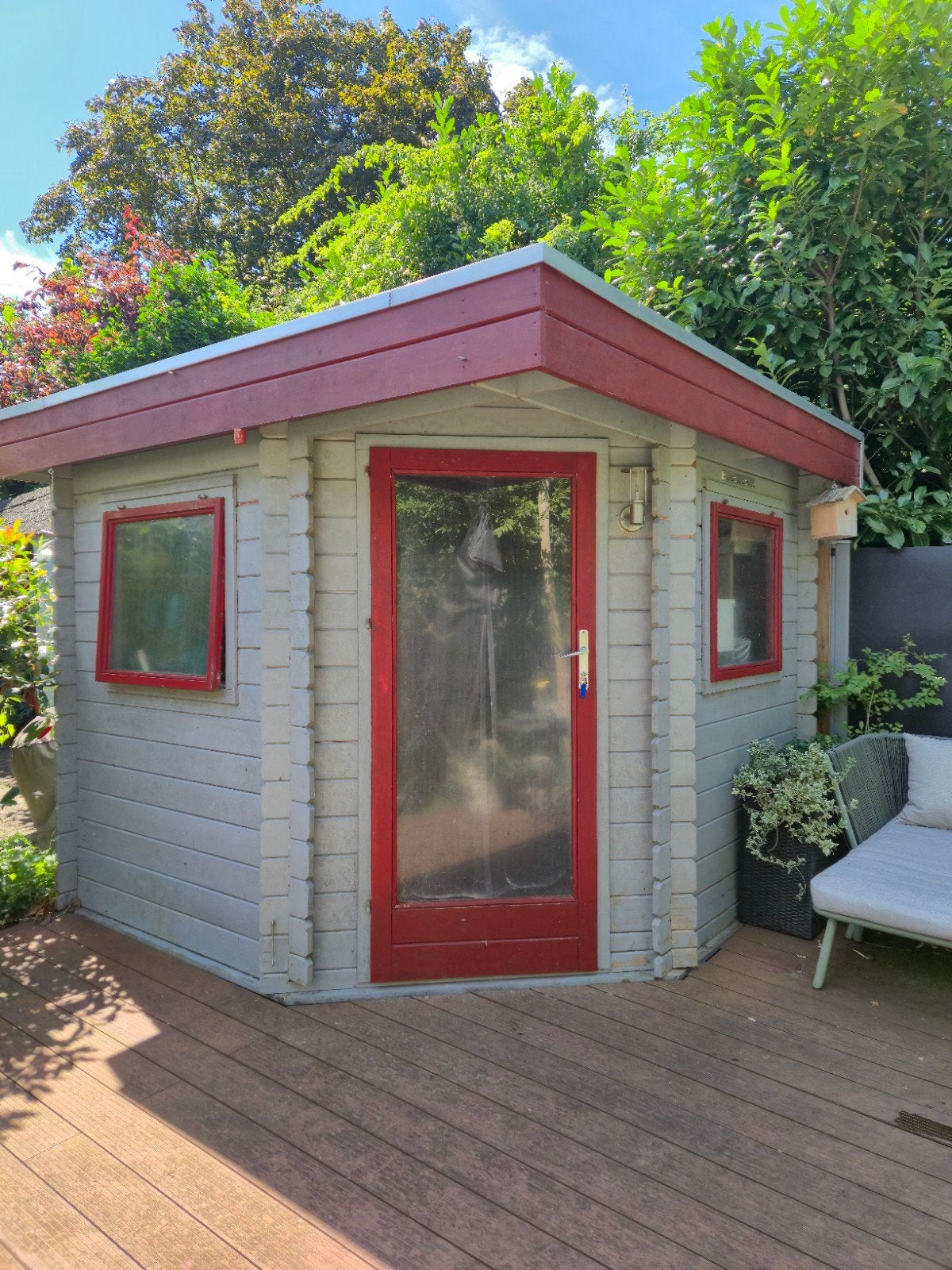 Houten Tuinhuisje met Ramen en Planken - 3x3x2.25m, Tuin en Terras, Tuinhuizen, Ophalen, Tuinhuis, 250 tot 500 cm, 2 ramen