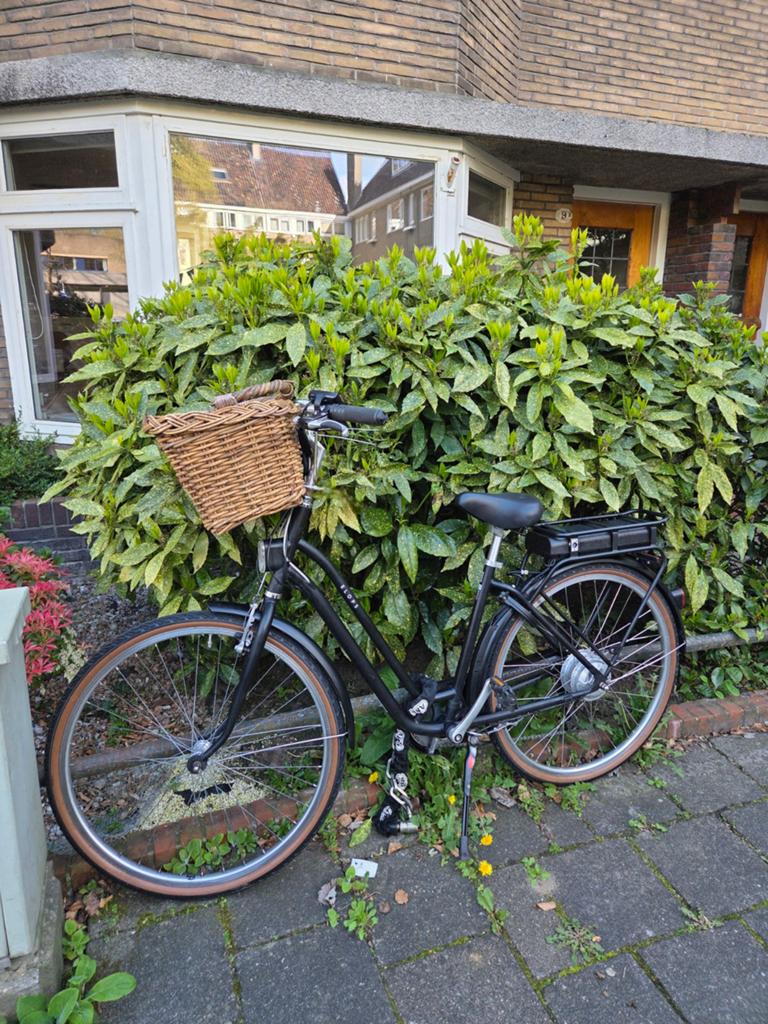 Fast Rider Rieten Fietsmand Rechthoekig - Zo goed als nieuw, Ophalen, Stuurbevestiging, Zo goed als nieuw, Fietsmand