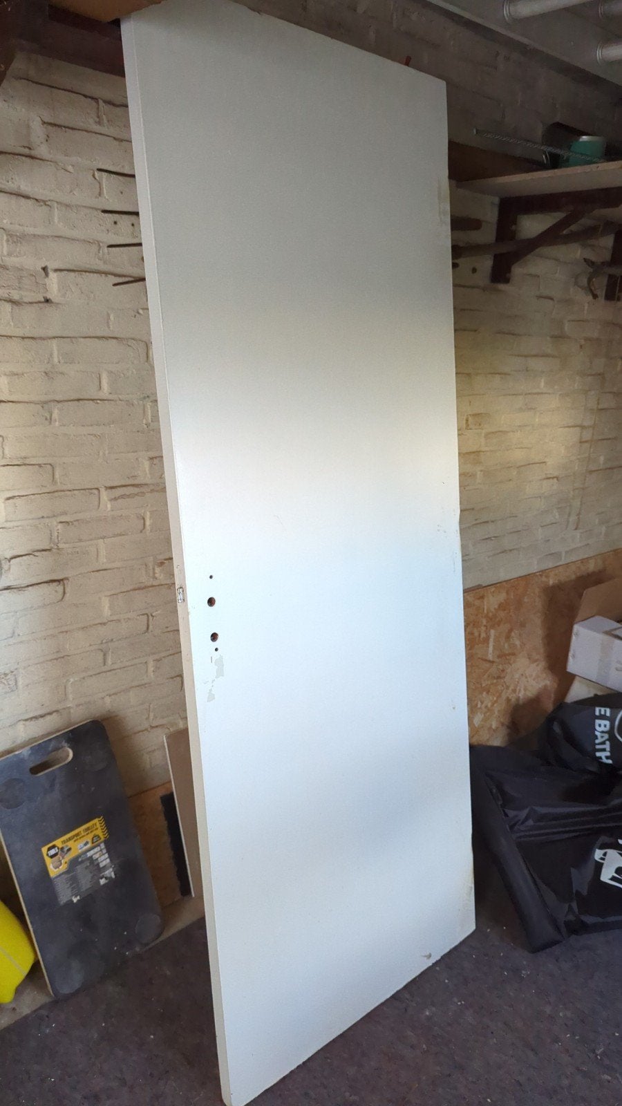 Witte binnendeur, gebruikt, zonder kozijn, Ophalen, Gebruikt, 80 tot 100 cm, Binnendeur