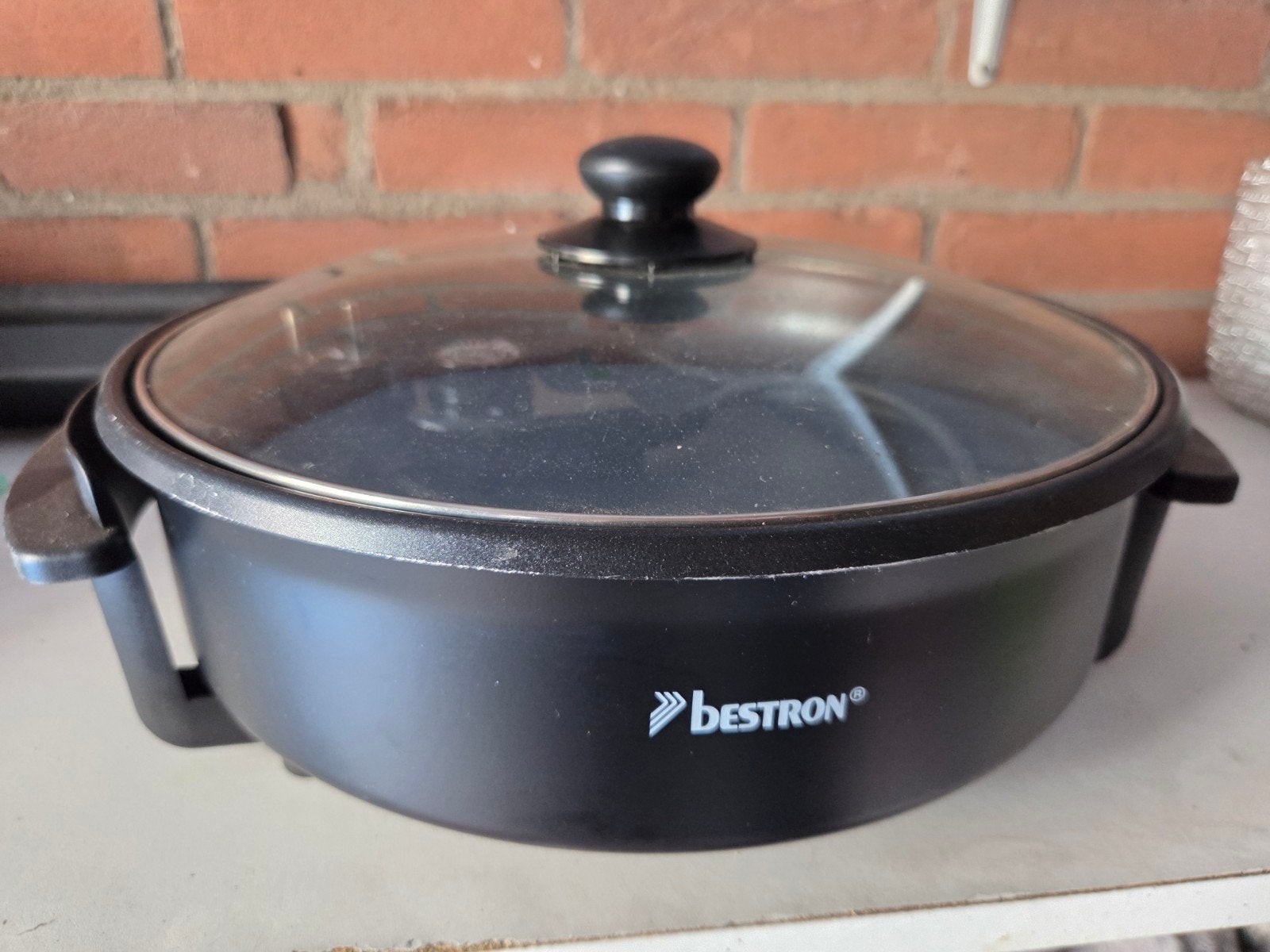 Bestron Elektrische Pan met Glazen Deksel, Ophalen, Nieuw