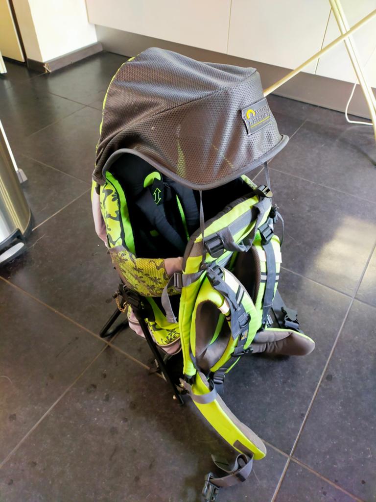 Active Leisure Koala kinderdrager met frame en zonnescherm, Zo goed als nieuw, Rug, Draagzak, Ophalen