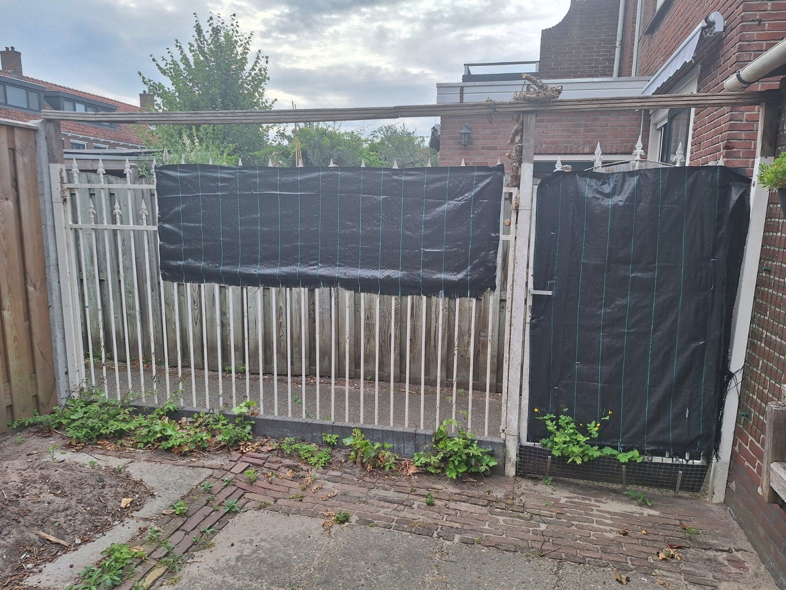 Wit sierhekwerk met poort, Ophalen, Met poort, Gebruikt, Sierhekwerk
