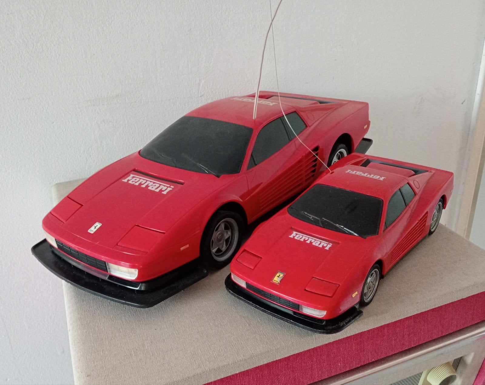 Vintage RC Nikko Ferrari Testarossa's, Ophalen of Verzenden, Gebruikt, Overige schalen, Auto onroad