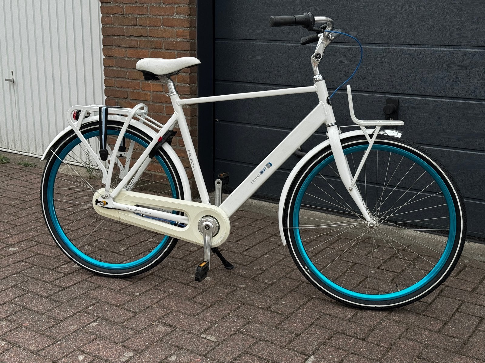 Unieke, mooie en coole herenfiets, frame 59 cm, 7 speed, Fietsen en Brommers, Terugtraprem, Gebruikt, Versnellingen, 57 tot 61 cm