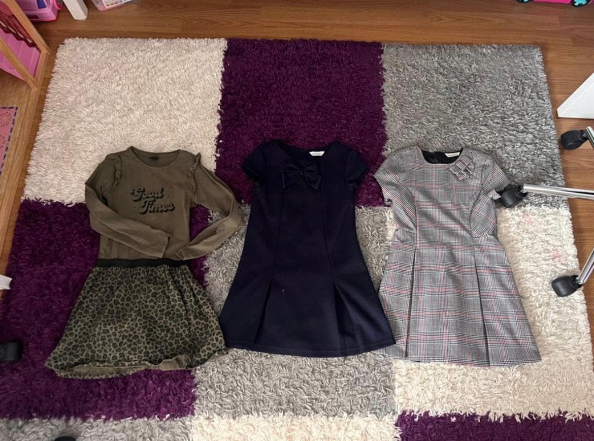 Meisjes jurken maat 122/128, Kinderen en Baby's, Kinderkleding | Maat 122, Ophalen of Verzenden, Zo goed als nieuw, Meisje, Jurk of Rok