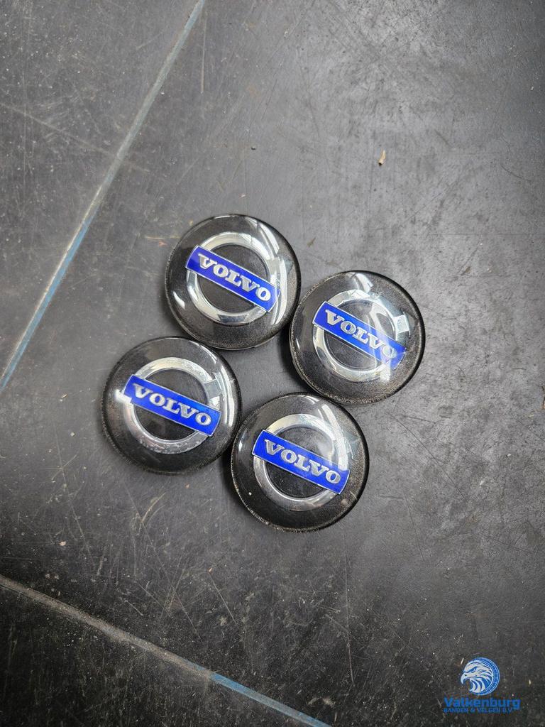 ORIGINELE Volvo naafkap naafdop zwart blauw chroom, Gebruikt, -, Verzenden, -