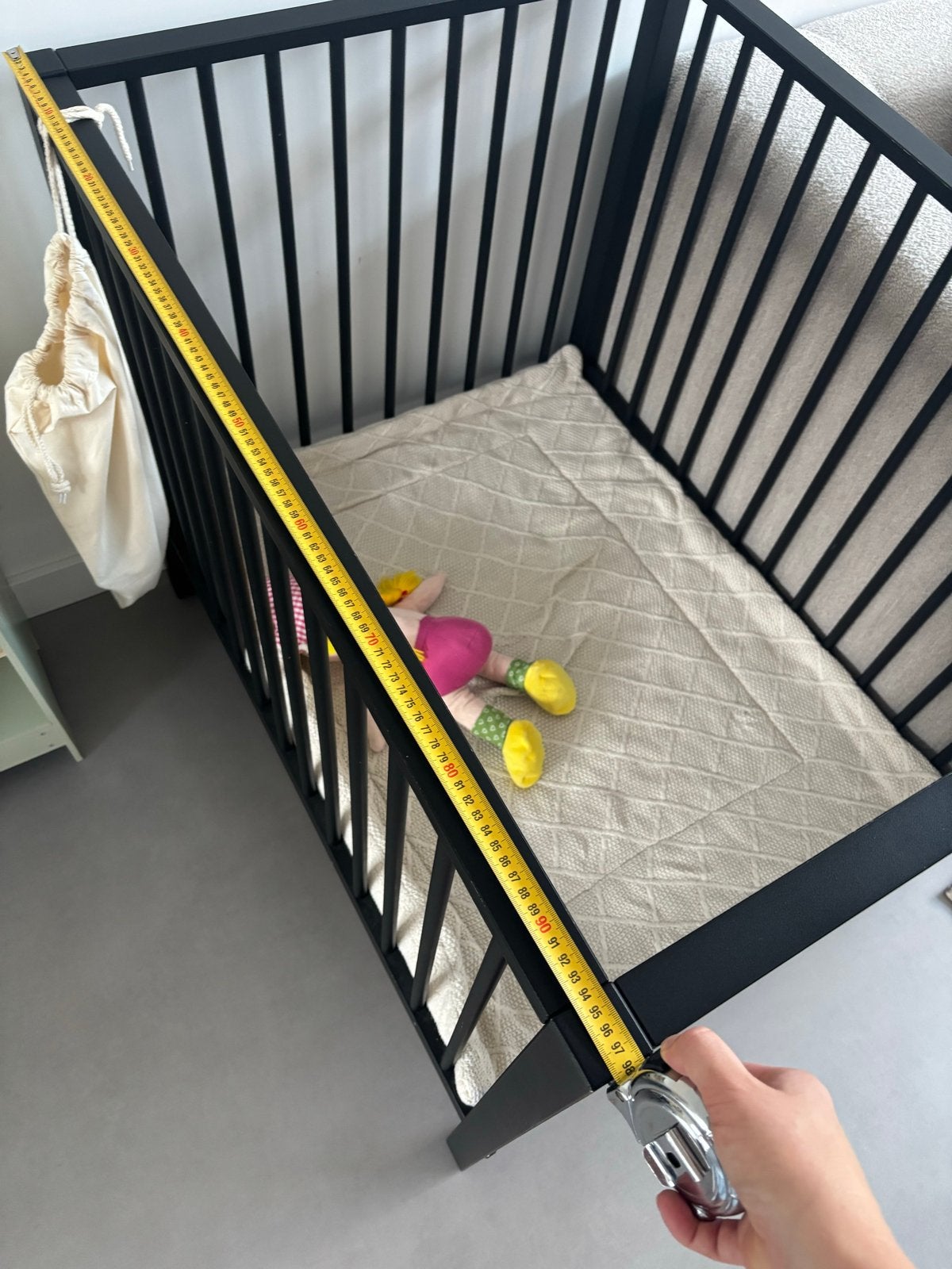 Box van Babypark inclusief boxkleed van Jollein, Kinderen en Baby's, Boxen, Zo goed als nieuw, Rechthoekig, Boxkleed, Ophalen